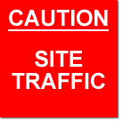 aluminium caution site traffic sign