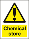 aluminium chemical store sign