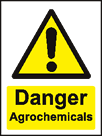 aluminium danger agrochemicals sign
