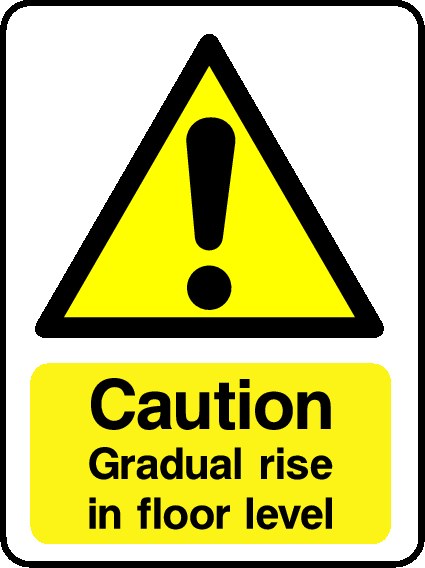 Rise In Floor Signs and Stickers