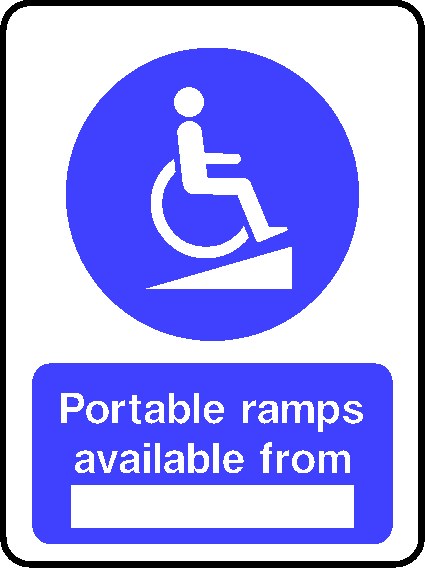 Ramps Available From Signs and Stickers