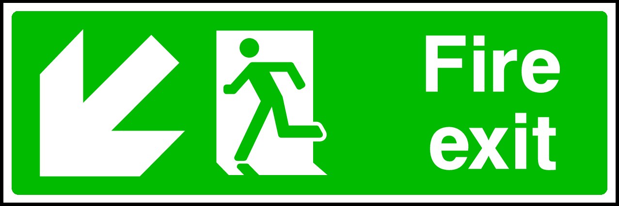 Emergency Exit Signs and Stickers