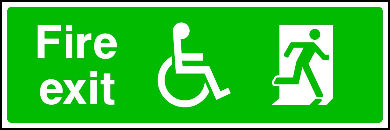 Fire Exit Signs and Stickers