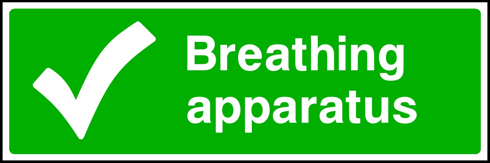 Breathing Apparatus Signs and Stickers