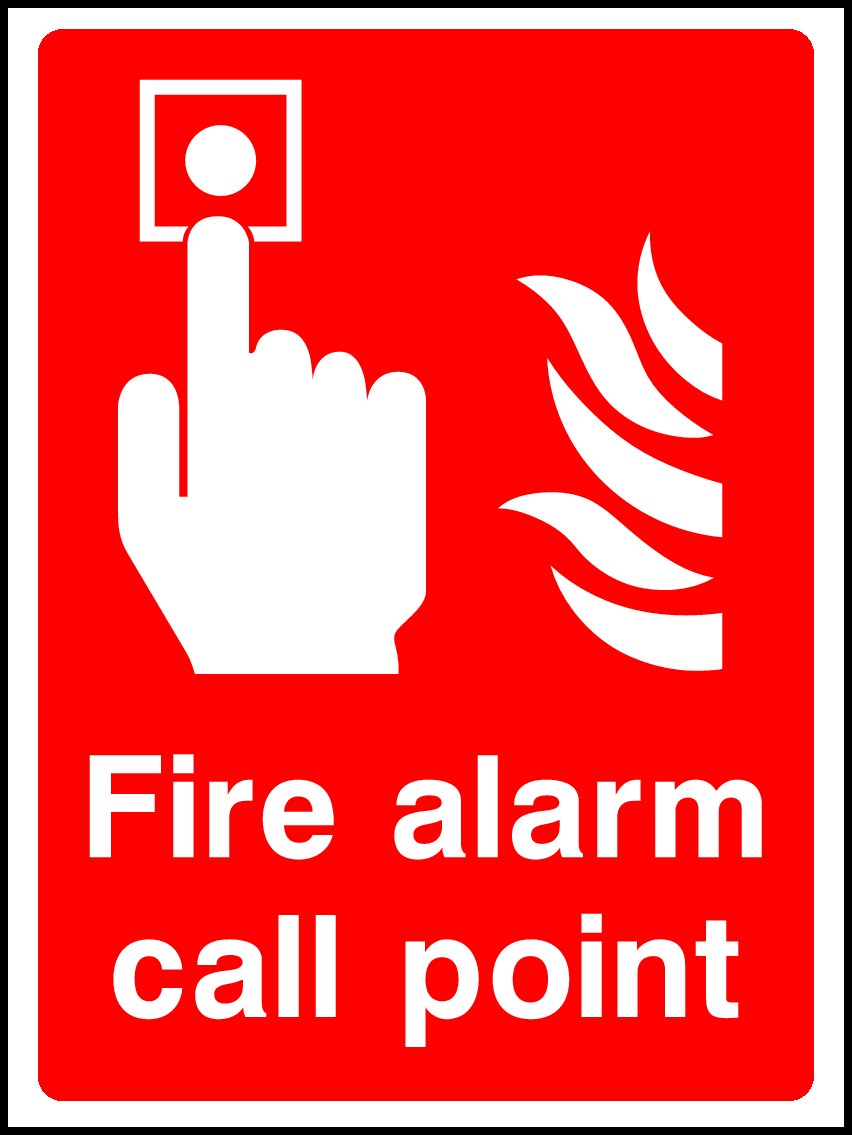 Fire Alarm Call Point Signs and Stickers