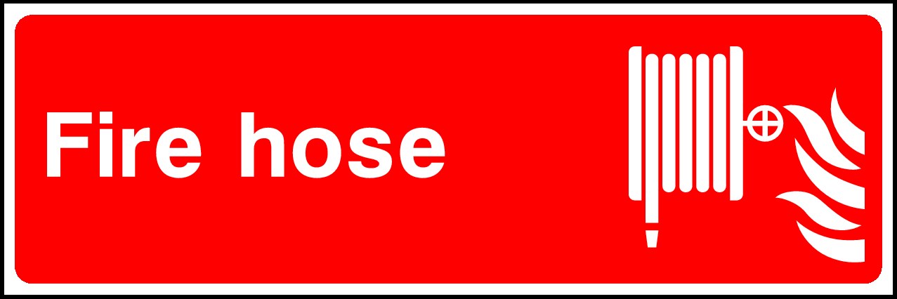 Fire Hose Signs and Stickers