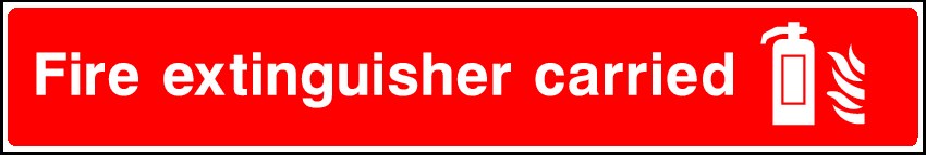 Fire Extinguisher Carried Signs and Stickers