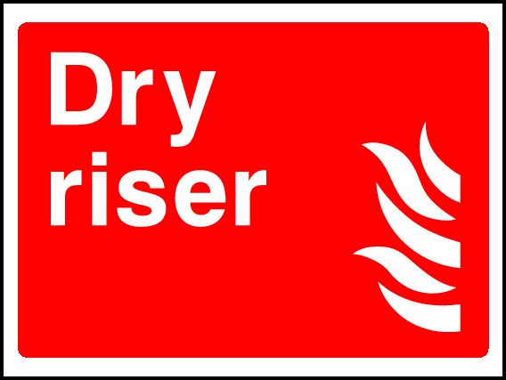 Dry Riser Signs and Stickers