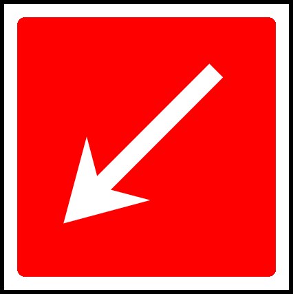 Fire Equipment Arrow Signs and Stickers