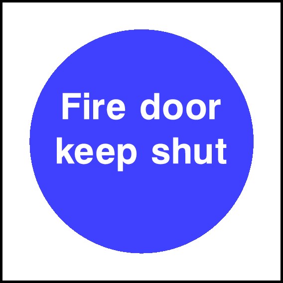 Fire Door Keep Shut Signs and Stickers
