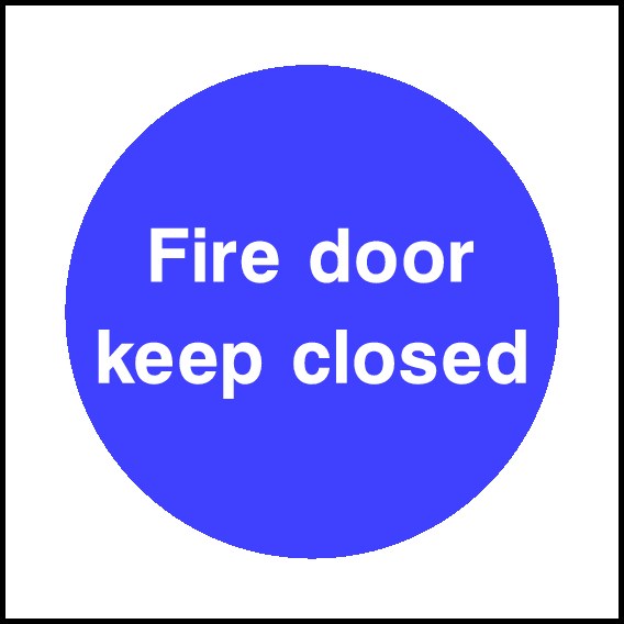 Fire Door Keep Closed Signs and Stickers