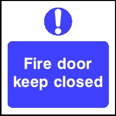 Fire Door Keep Closed Signs and Stickers