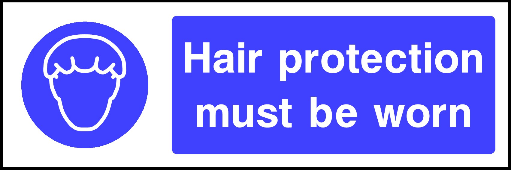 Hair Protection Signs and Stickers