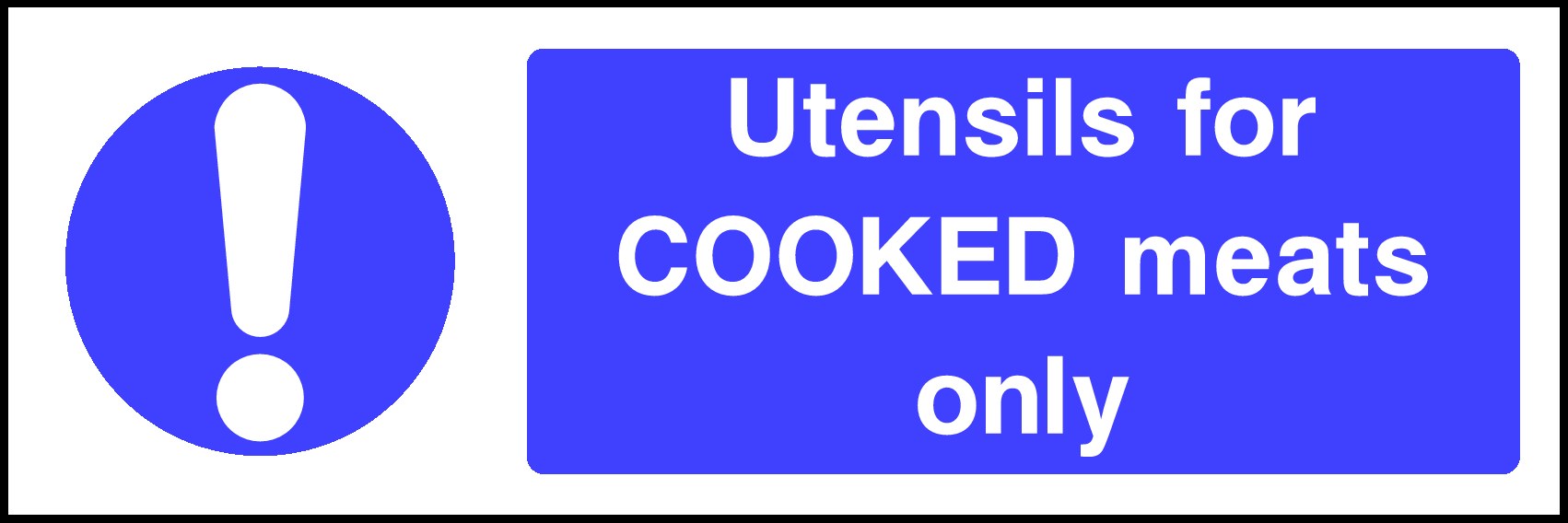 Cooked Meat Signs and Stickers