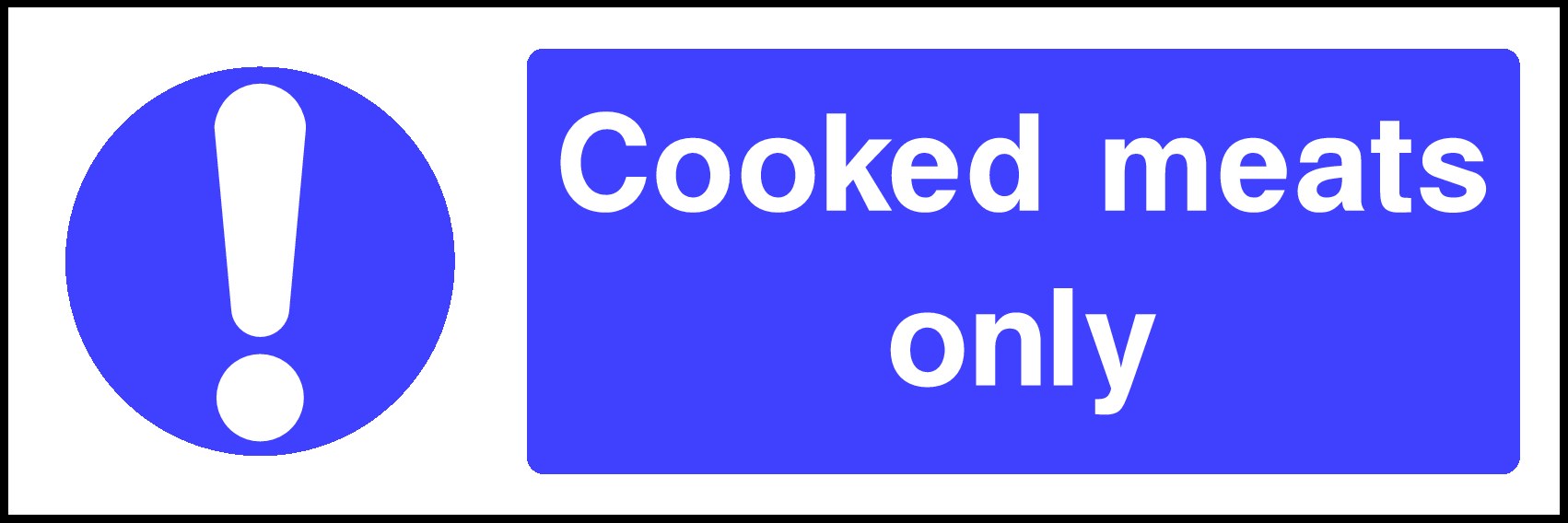 Cooked Meat Signs and Stickers