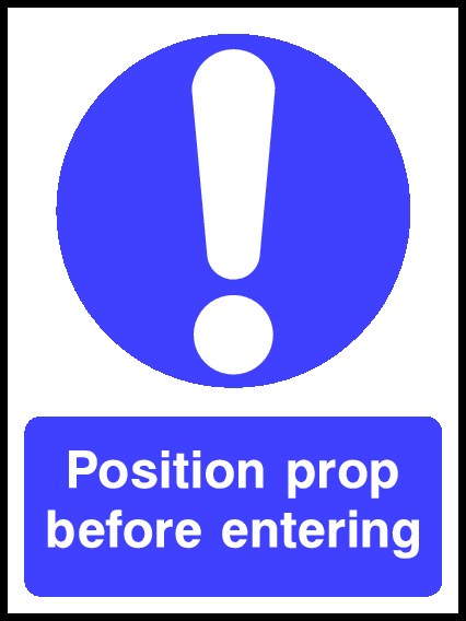 Position Prop Signs and Stickers