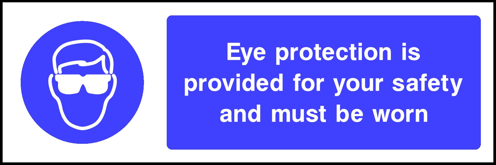 Eye Protection Signs and Stickers