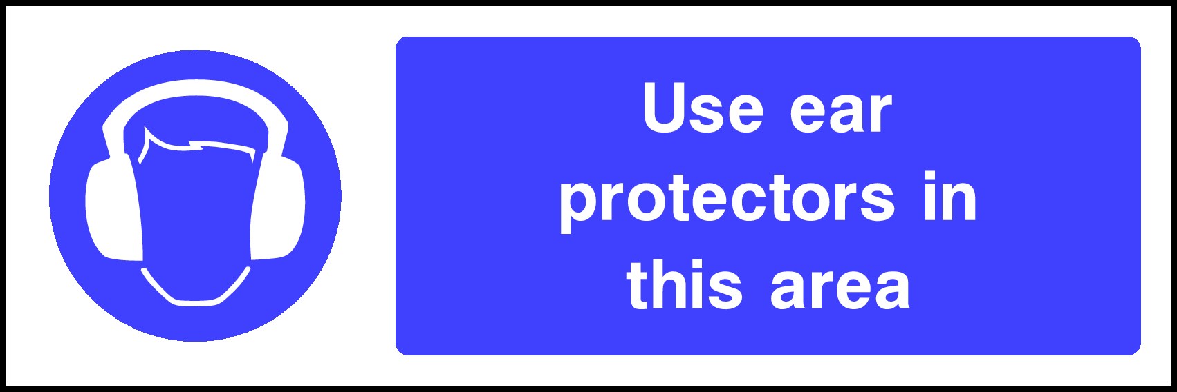 Use Ear Protection Signs and Stickers