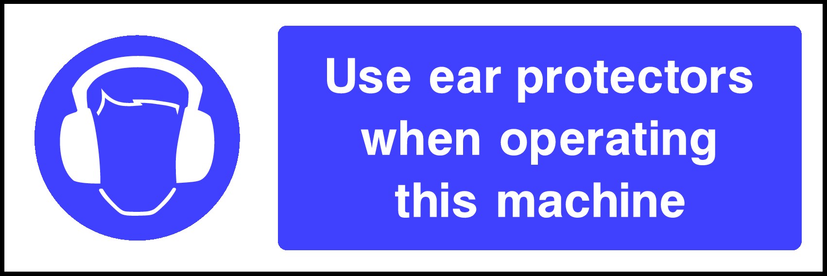 Use Ear Protection Signs and Stickers