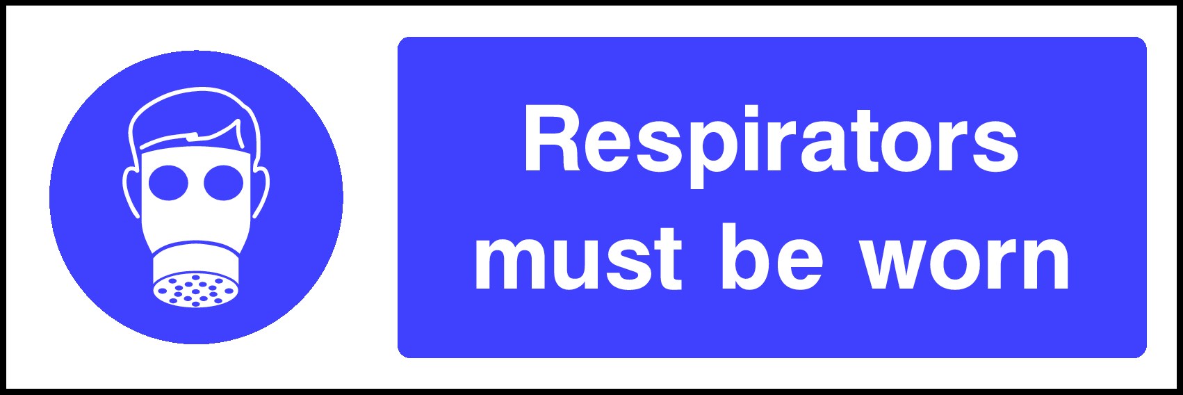Respirators Must Be Worn Signs and Stickers
