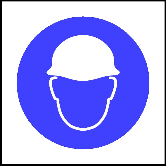 Wear Helmet Signs and Stickers