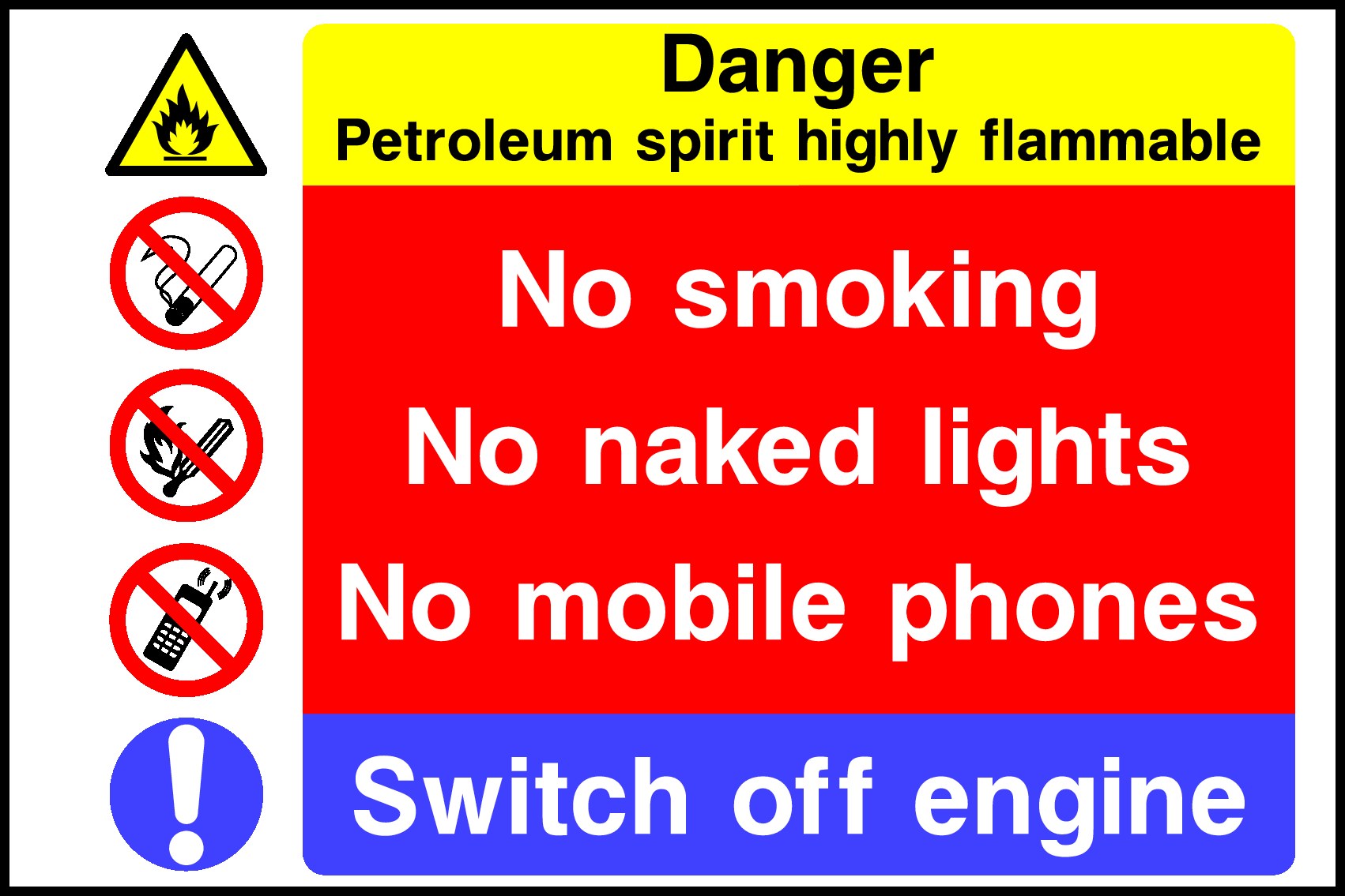 Switch Off Engines Signs and Stickers