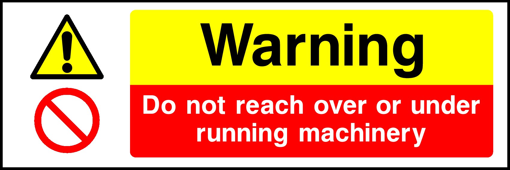 Running Machinery Signs and Stickers