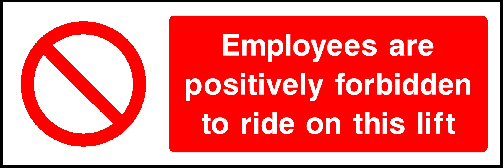 Do Not Ride On This Lift Signs and Stickers