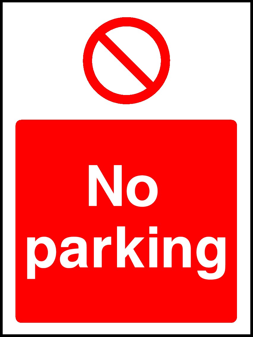 No Parking Signs and Stickers