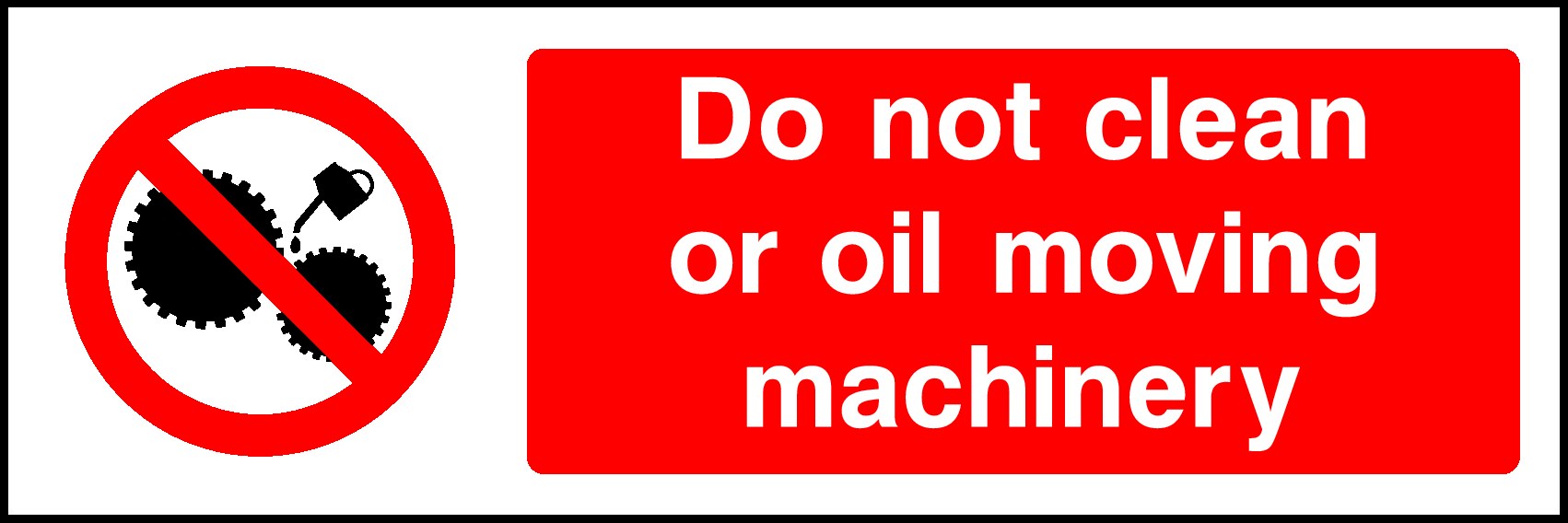Moving Machinery Signs and Stickers