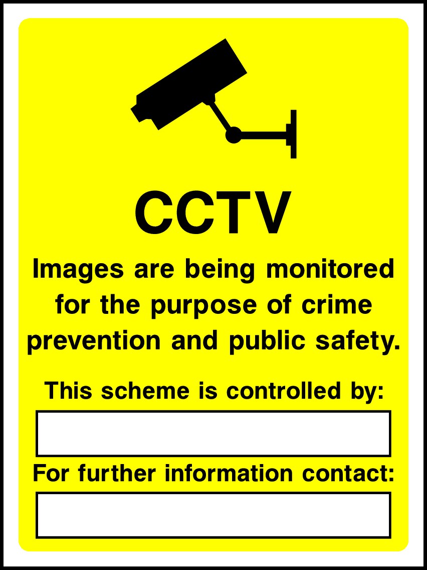 CCTV In Operation Signs and Stickers