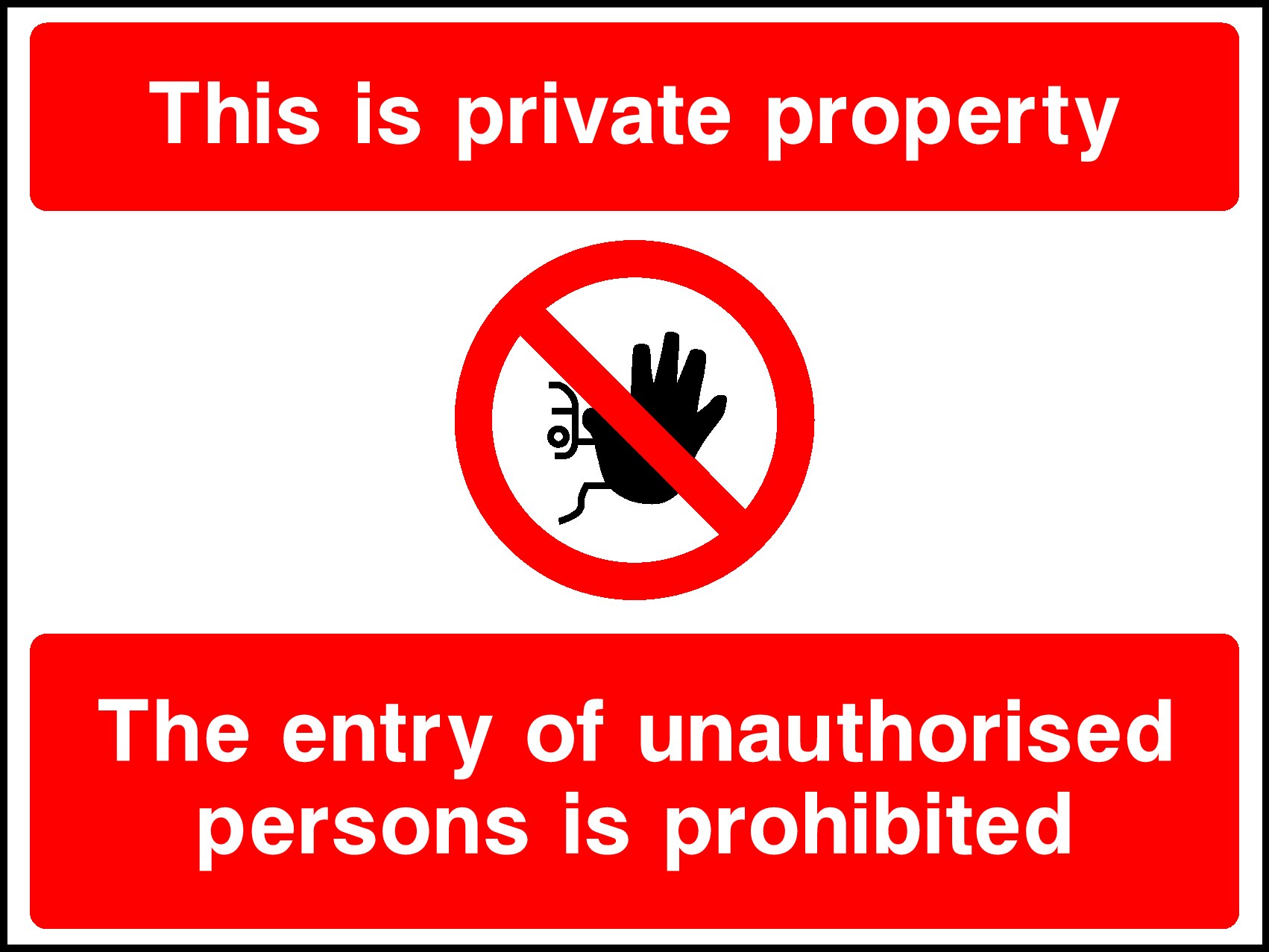 Private Property Signs and Stickers