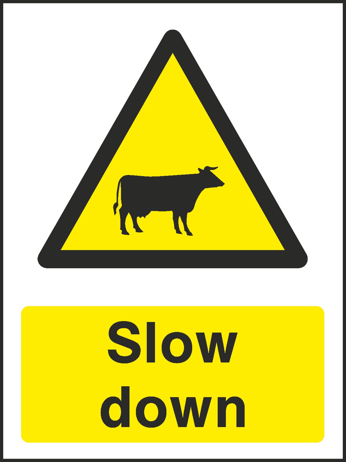 Slow Down Signs and Stickers