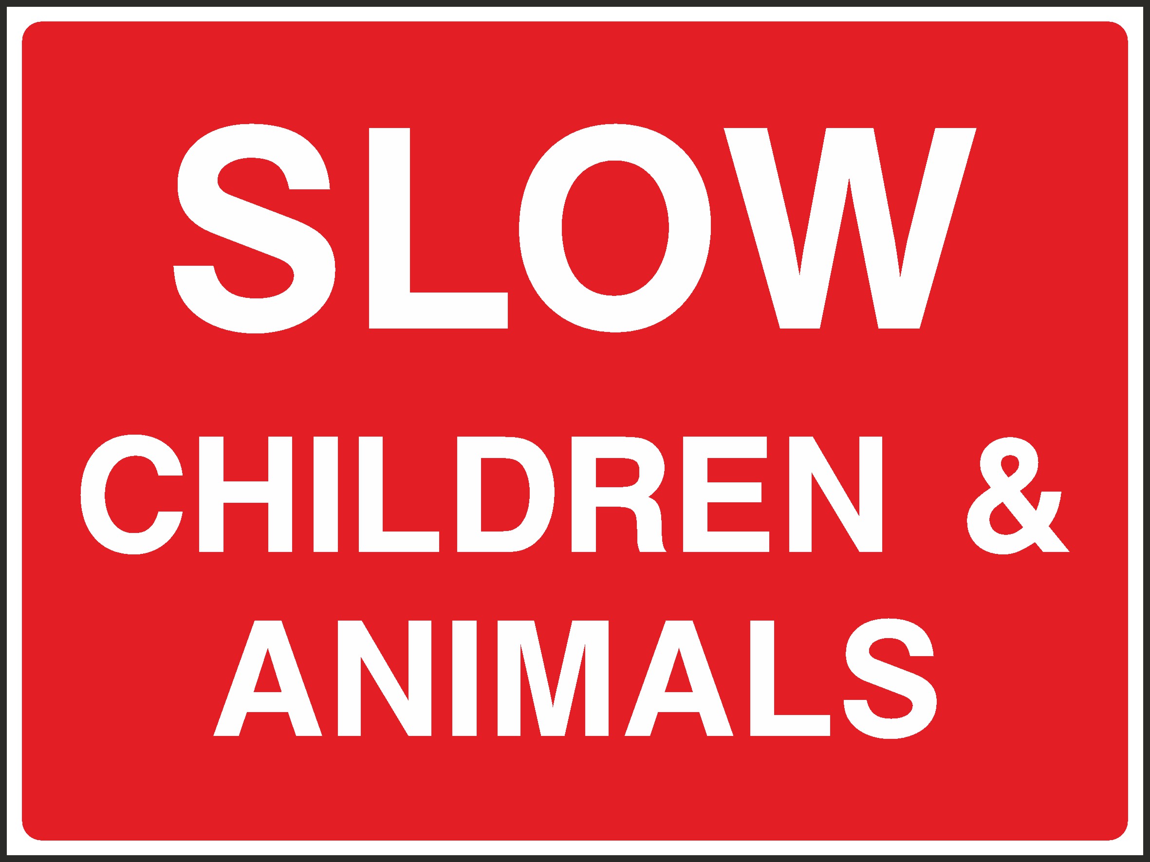 Slow Children And Animals Signs and Stickers