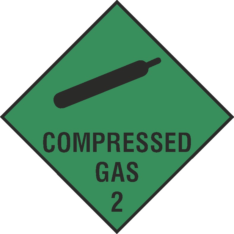 Compressed Gas Signs and Stickers