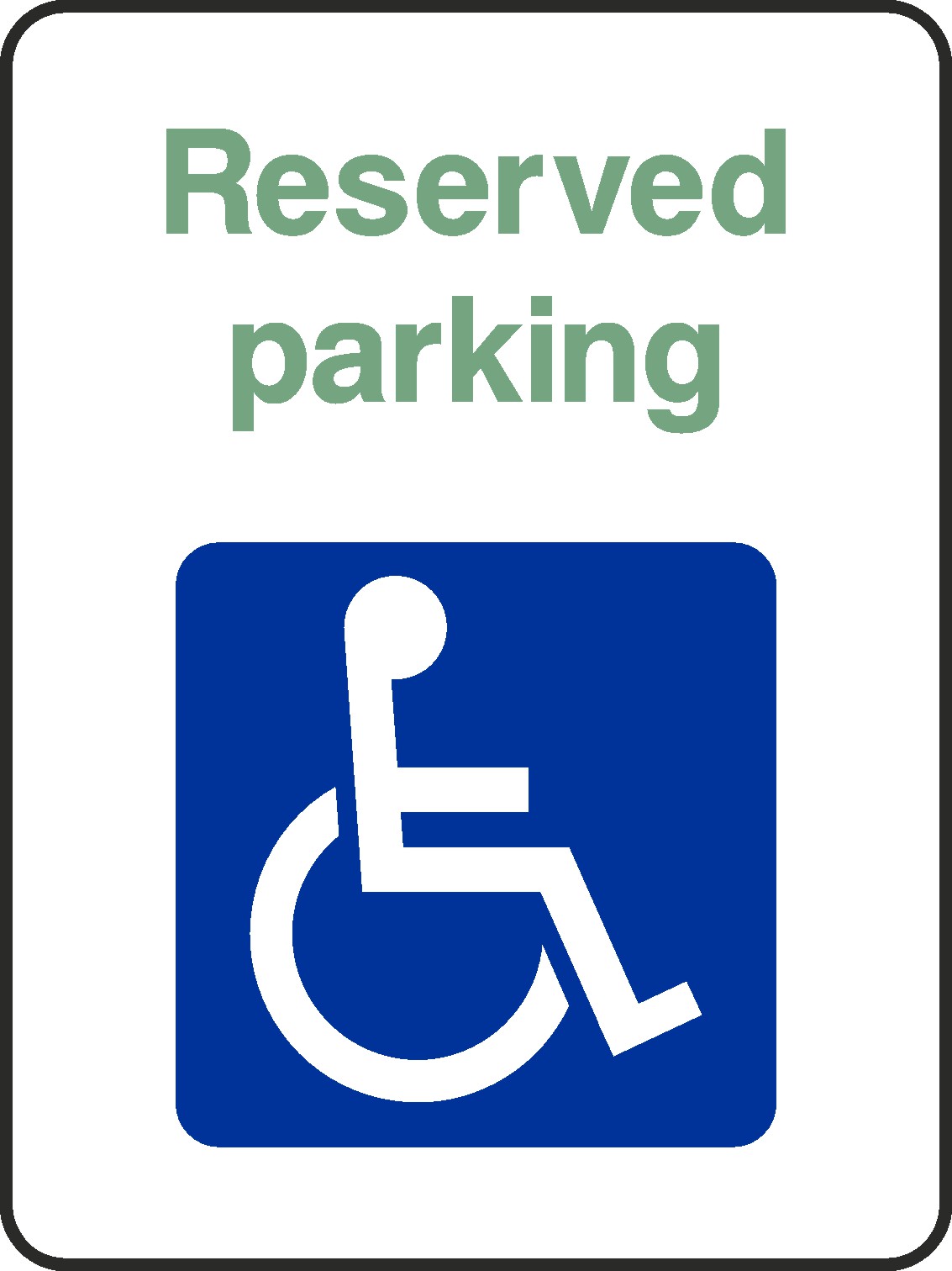 Reserved Parking Signs and Stickers