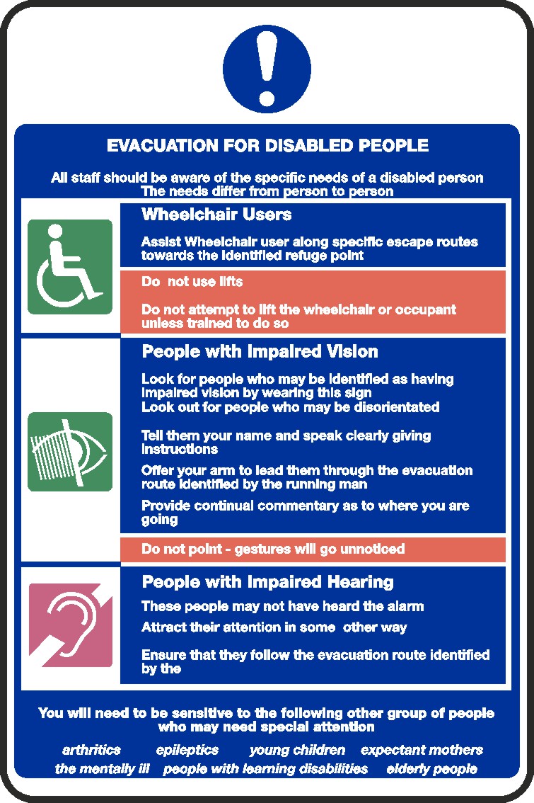 Disabled Multipurpose Signs and Stickers