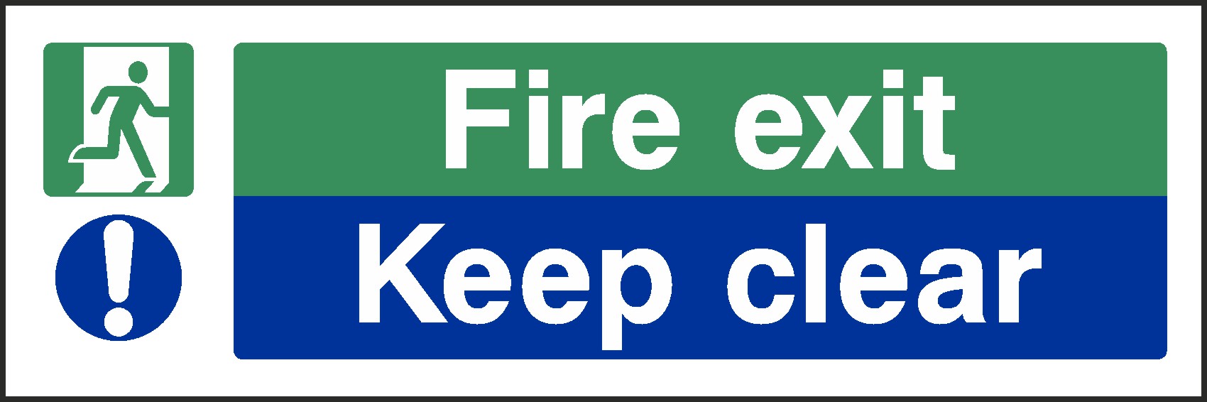 Fire Exit Signs and Stickers