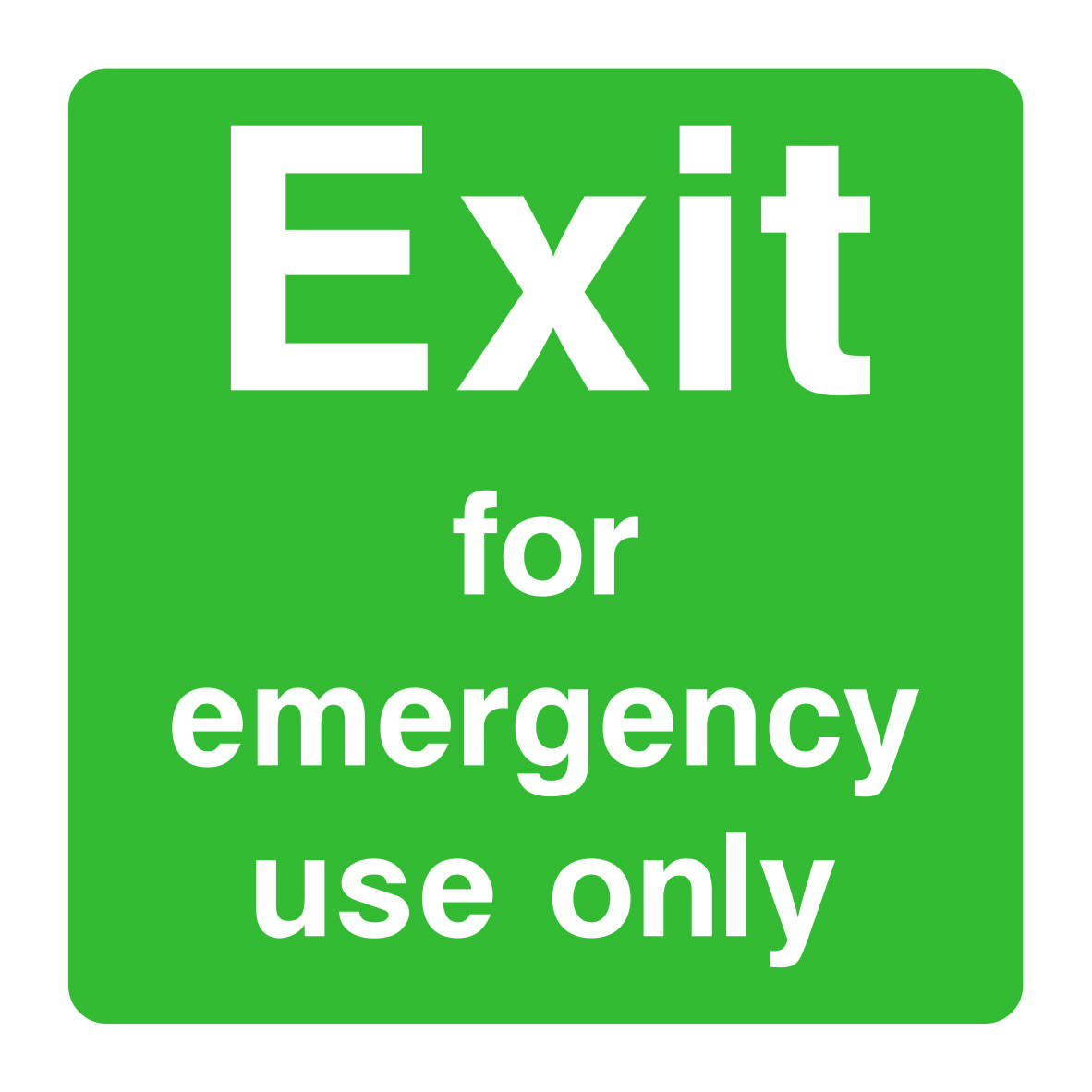 Fire Exit Signs and Stickers