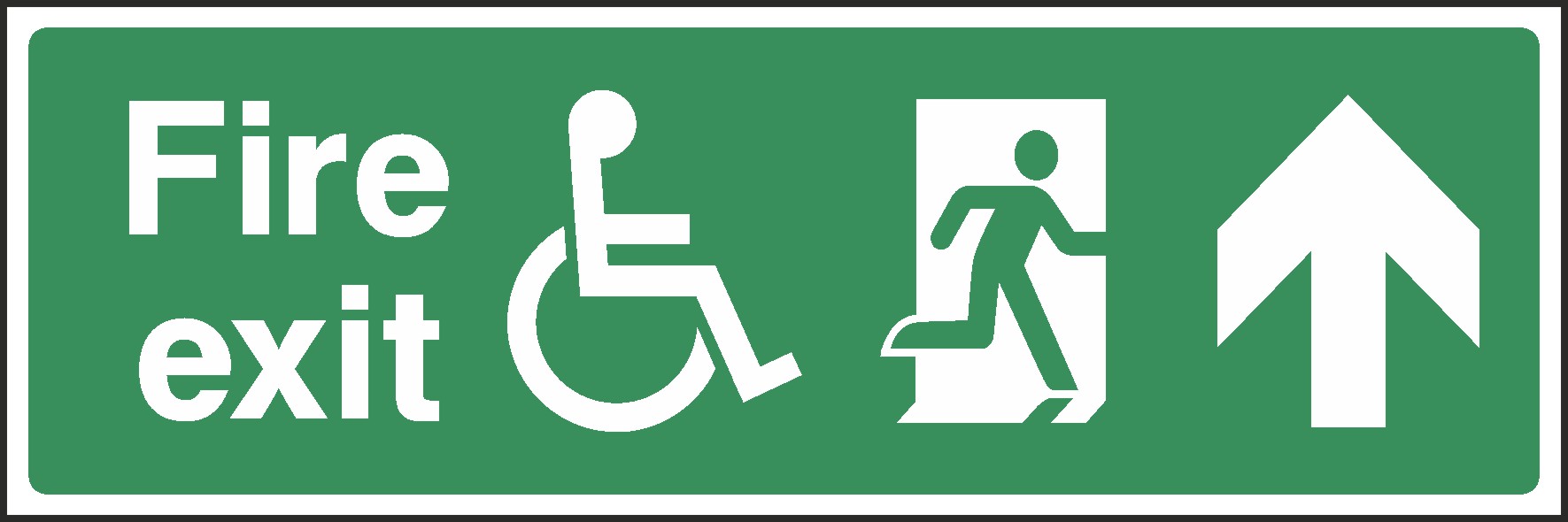Fire Exit This Way Signs and Stickers