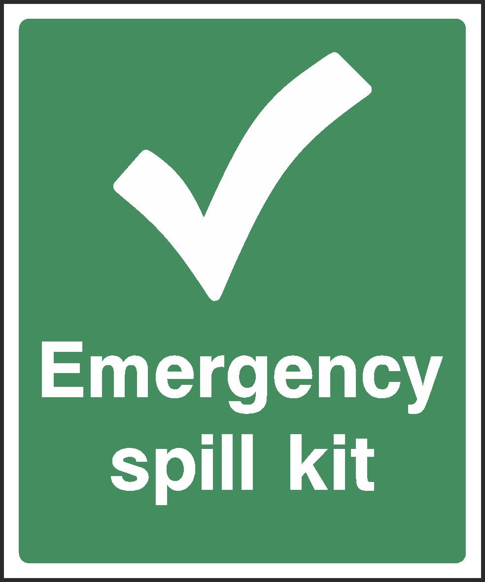 Emergency Spill Kit Signs and Stickers