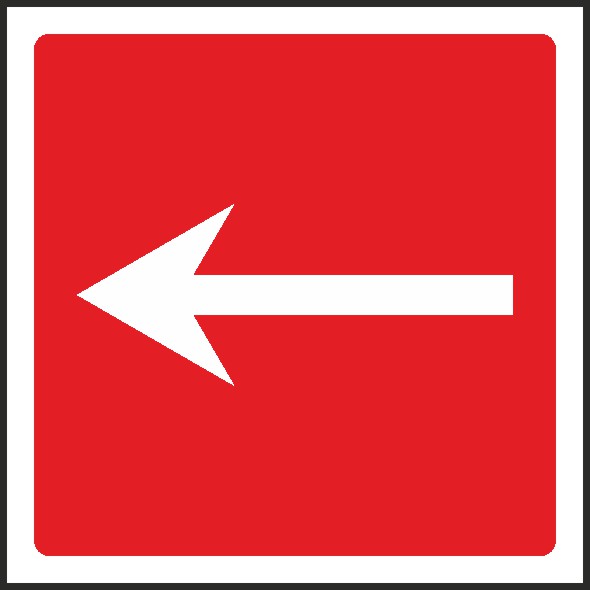Fire Equipment Arrow Signs and Stickers