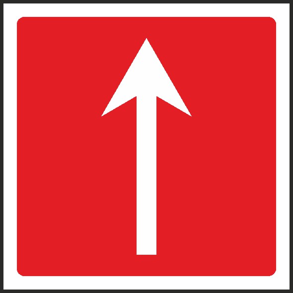 Fire Equipment Arrow Signs and Stickers