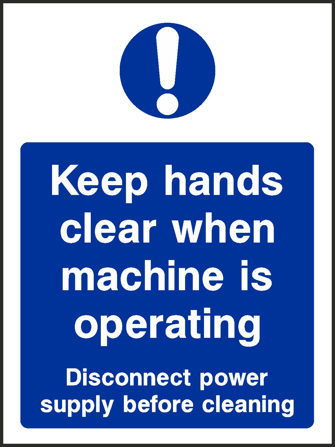 Keep Hands Clear Signs and Stickers