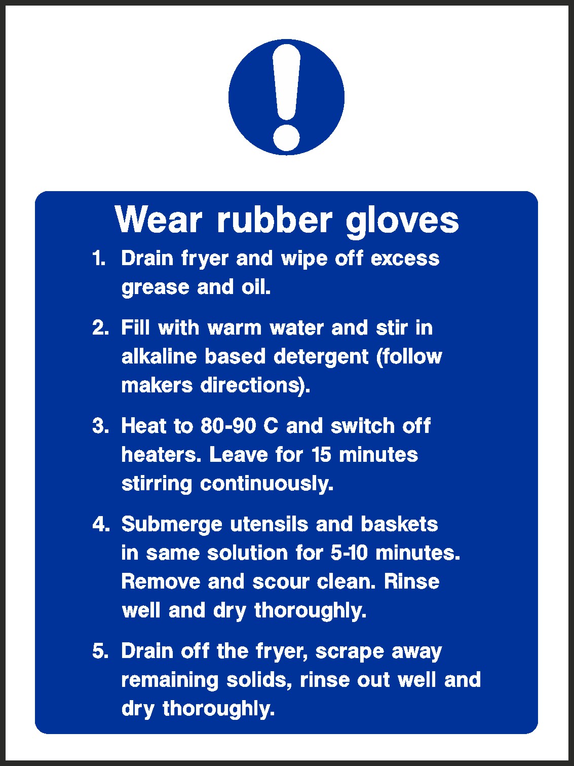 Rubber Gloves Signs and Stickers