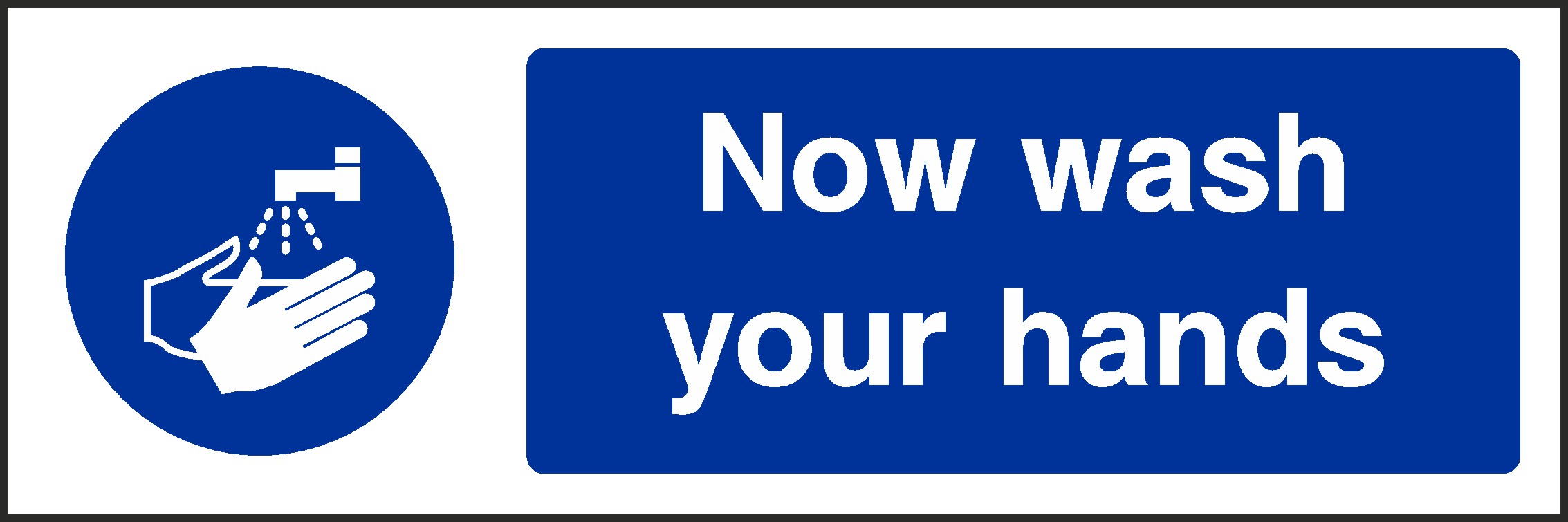 Wash Your Hands Signs and Stickers