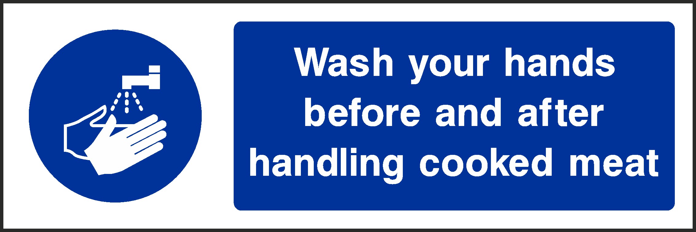 Cooked Meat Signs and Stickers