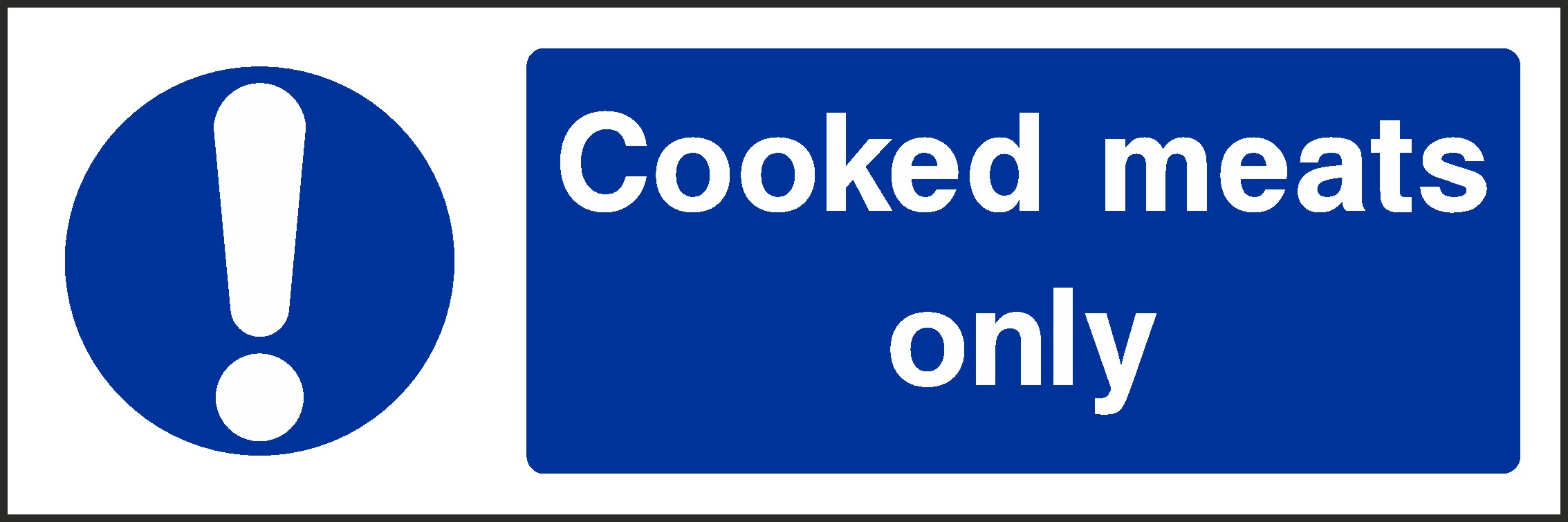 Cooked Meats Signs and Stickers