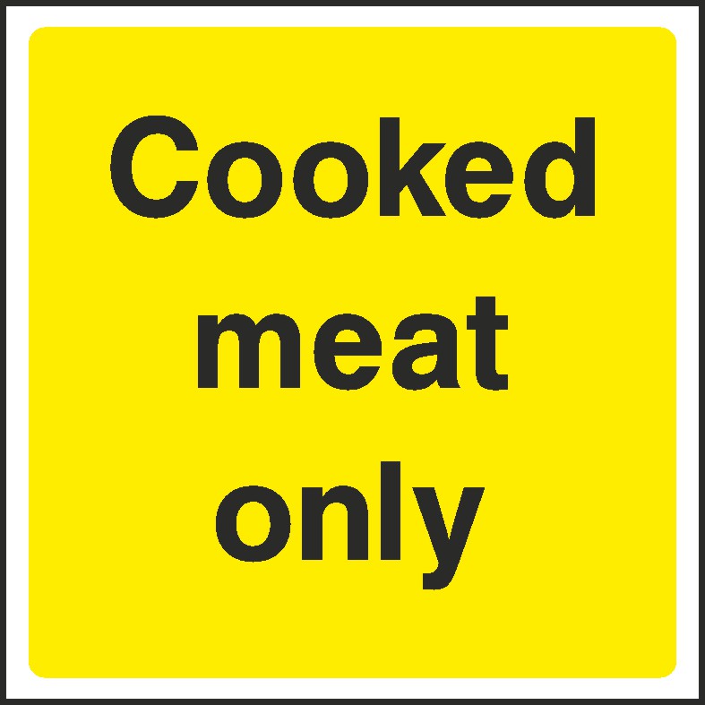 Meat Only Signs and Stickers