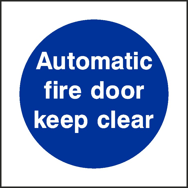 Fire Door Keep Clear Signs and Stickers